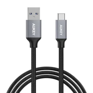 GiftWorthy Sale Trending Hot Picks Aukey Braided Nylon Usb 3.0 A To C Cable (3.3Ft)