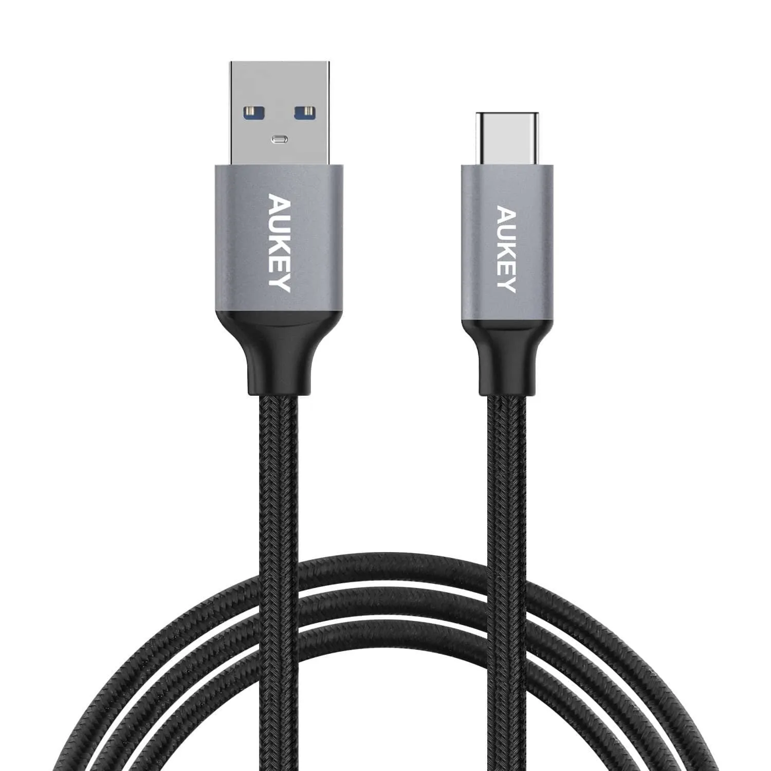 GiftWorthy Sale Trending Hot Picks Aukey Braided Nylon Usb 3.0 A To C Cable (3.3Ft)