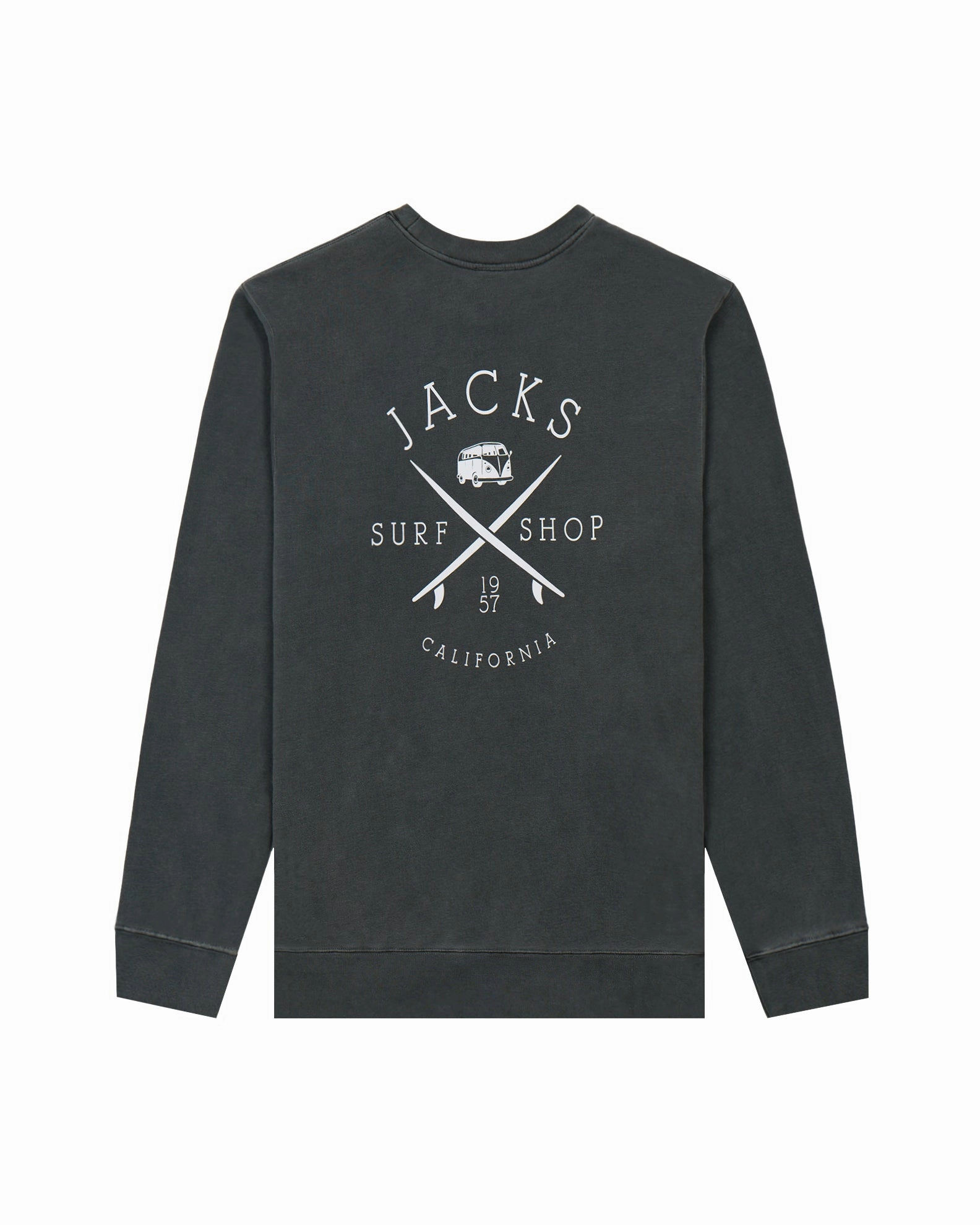 Trending Hot Deal Deal Frenzy Today Bus Stop Pigment Crewneck Sweatshirt - Pigment Black