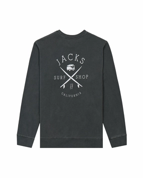 Trending Hot Deal Deal Frenzy Today Bus Stop Pigment Crewneck Sweatshirt - Pigment Black