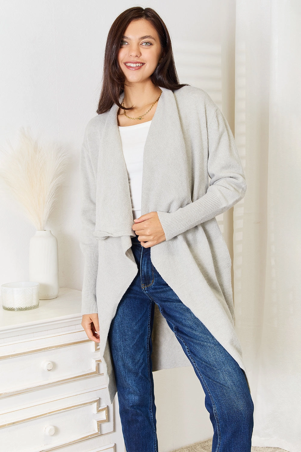 Angel Wings Open Front Duster Cardigan With Pockets Todays Hot Savings Daily Clearance Deal