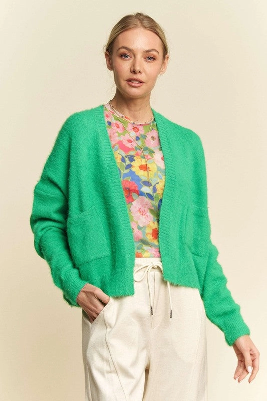 Davi & Dani Open Front Drop Shoulder Cardigan Clearance Steal Today Online Deal Frenzy