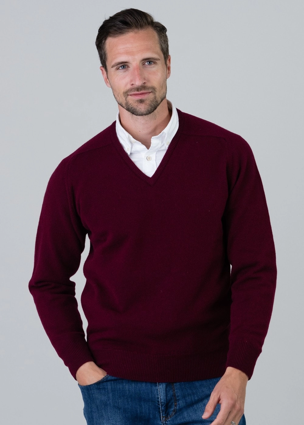Leven 2 Ply Lambswool V-Neck Exclusive Holiday Deal Grab Your Hot Pick