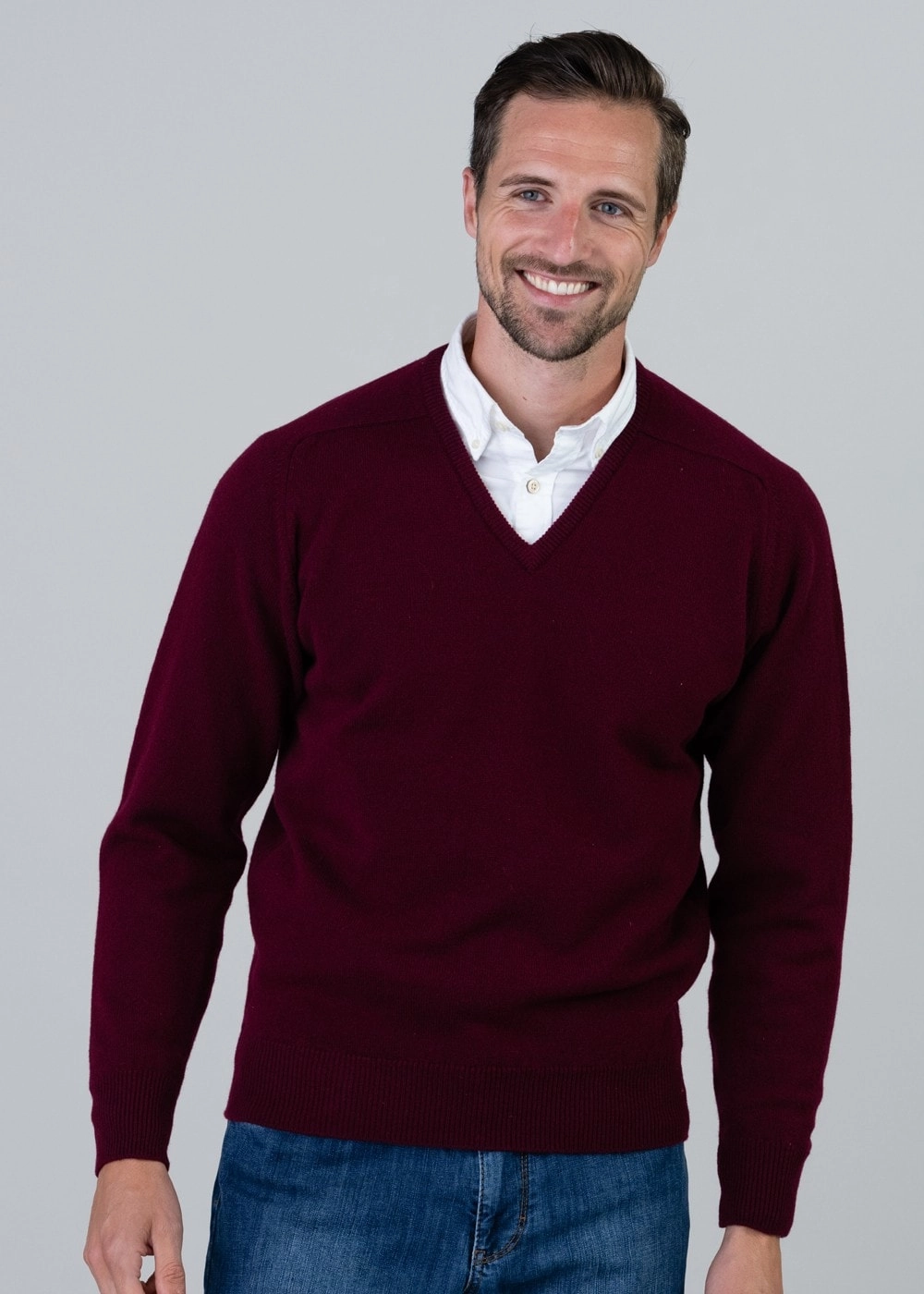 Limited Time Discount Clearance Sale Leven 2 Ply Lambswool V-Neck