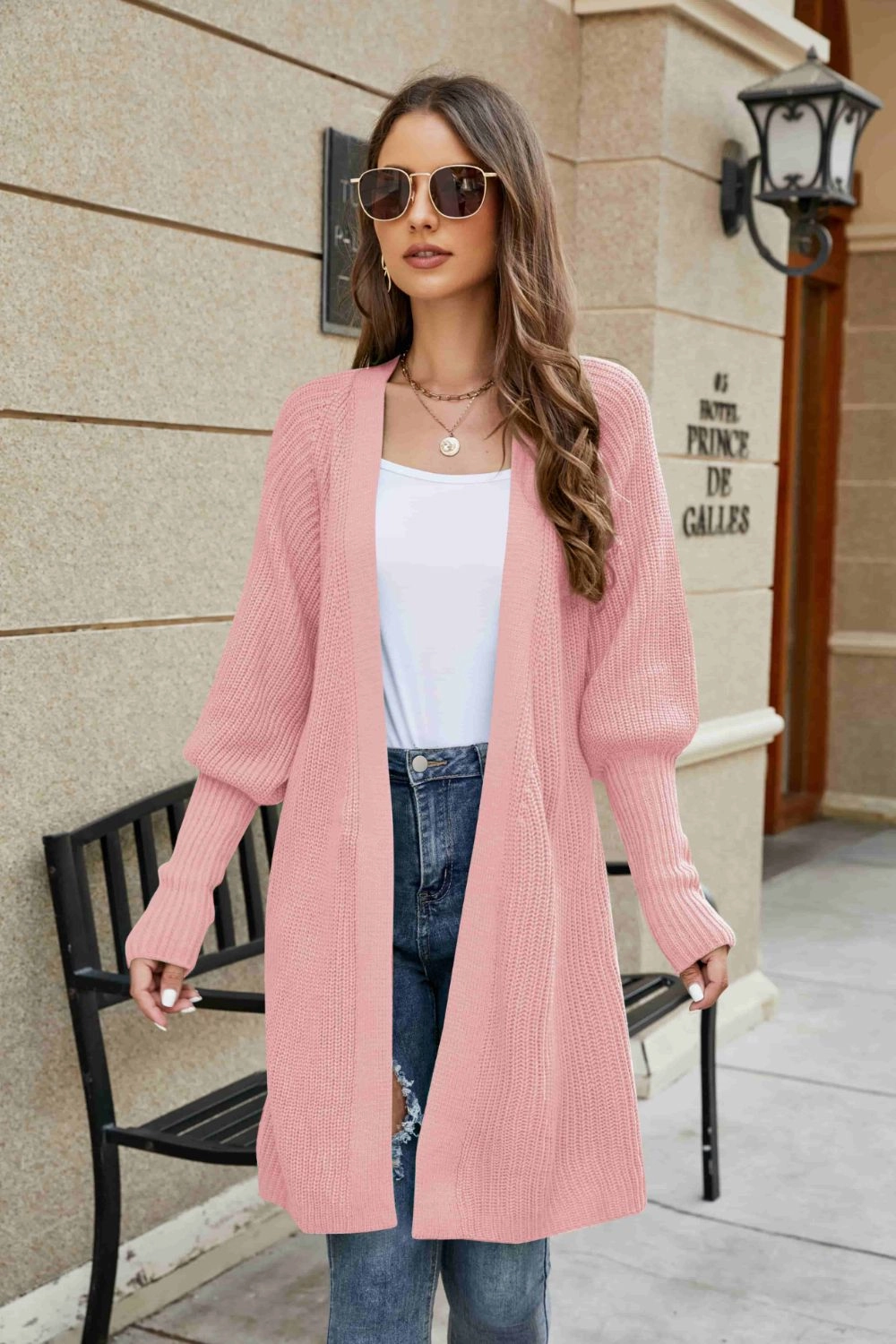 Open Front Lantern Sleeve Cardigan Shop Smart Save Todays Best Deal