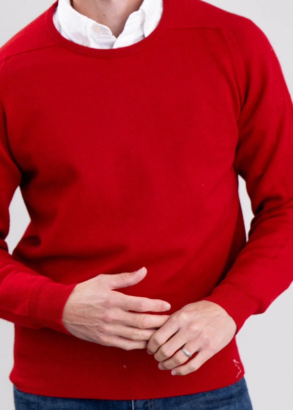 Leven 2 Ply Lambswool Crew Neck Hot Deal Alert