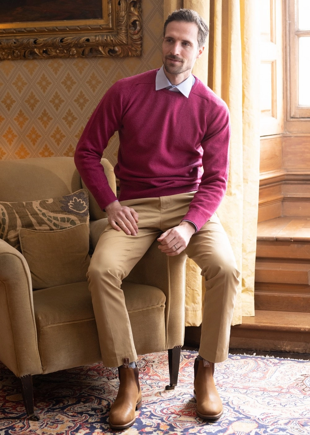Leven 2 Ply Lambswool Crew Neck Price Slash Today Weekend Specials