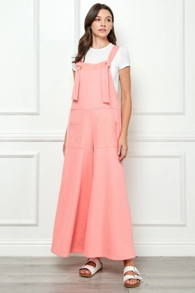 Todays Mega Savings Veveret Wide Strap French Terry Overalls