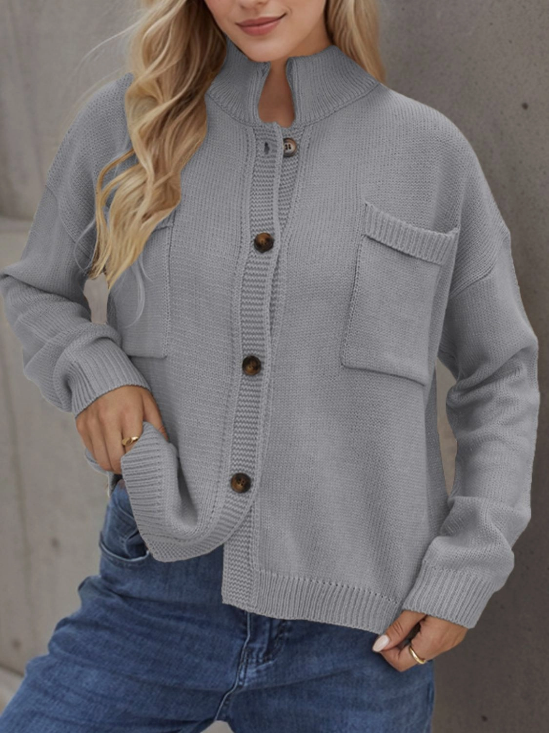 Limited Stock Deals Button Up Long Sleeve Cardigan