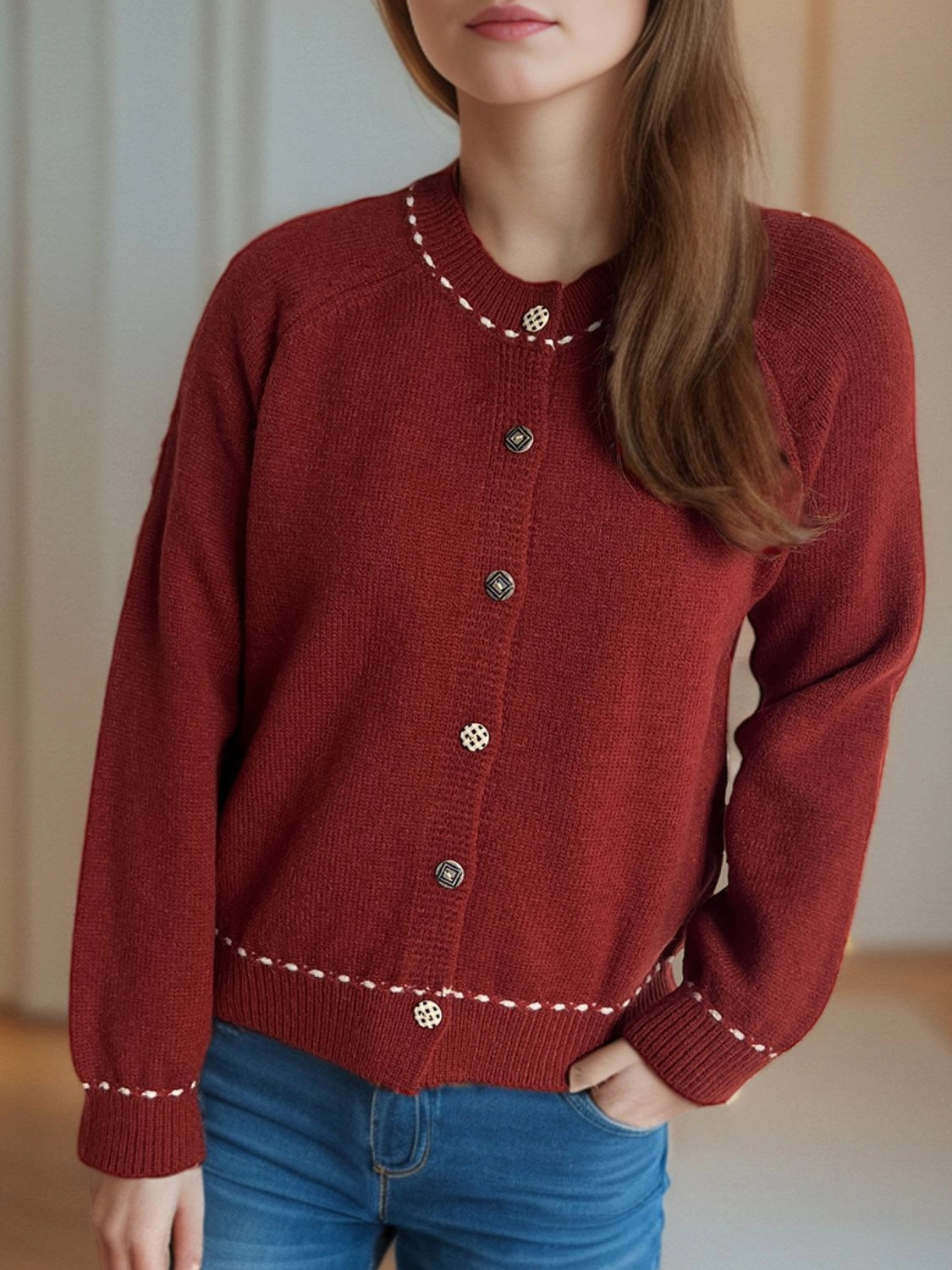 Save Today Event Hot Price Drop Button Down Long Sleeve Cardigan