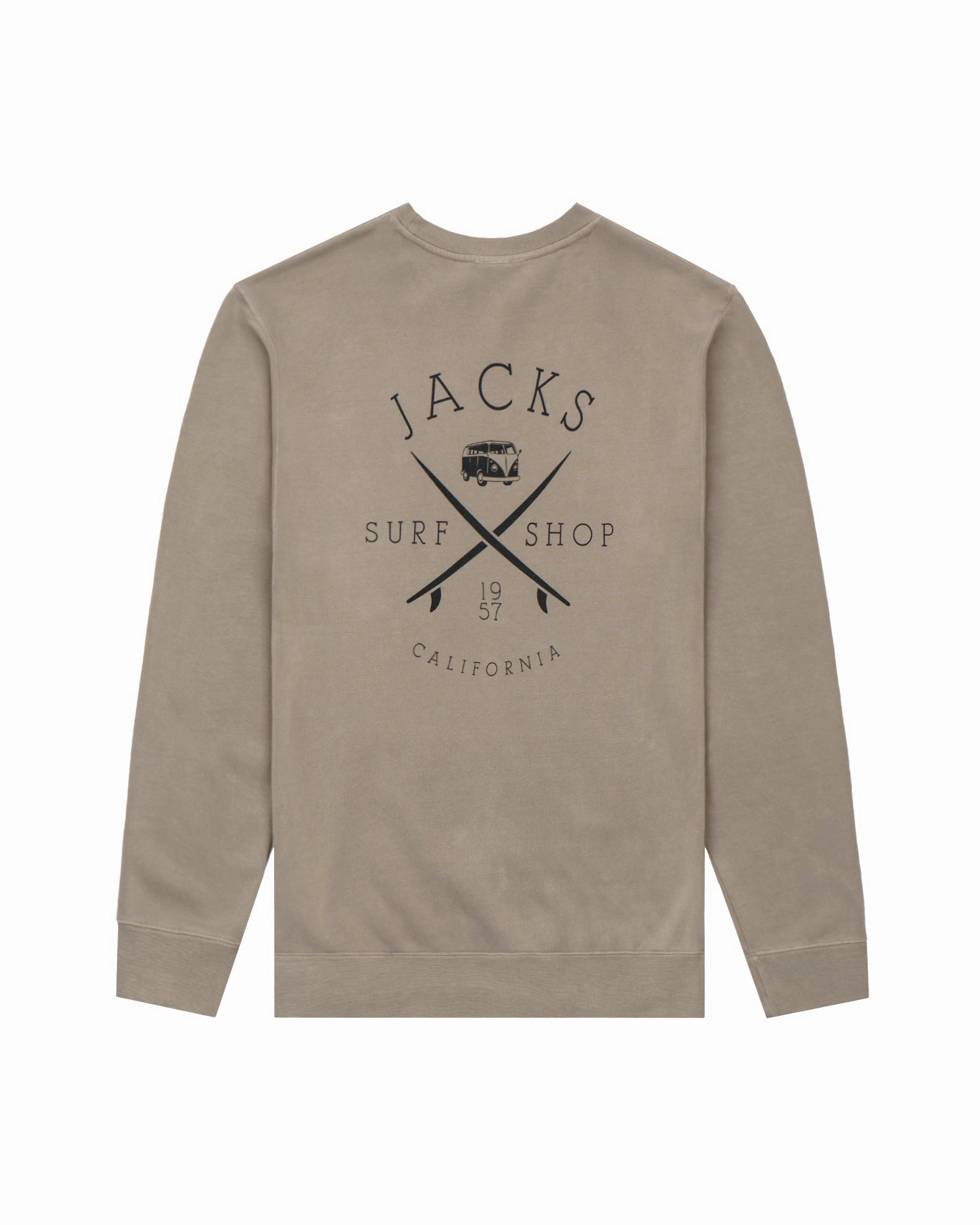 Bus Stop Pigment Crewneck Sweatshirt - Pigment Cement Flash Deal Today