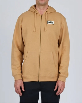 MustShop Sale Limited Stock Offer Top Stitch Zip Fleece Hoodie - Sandstone