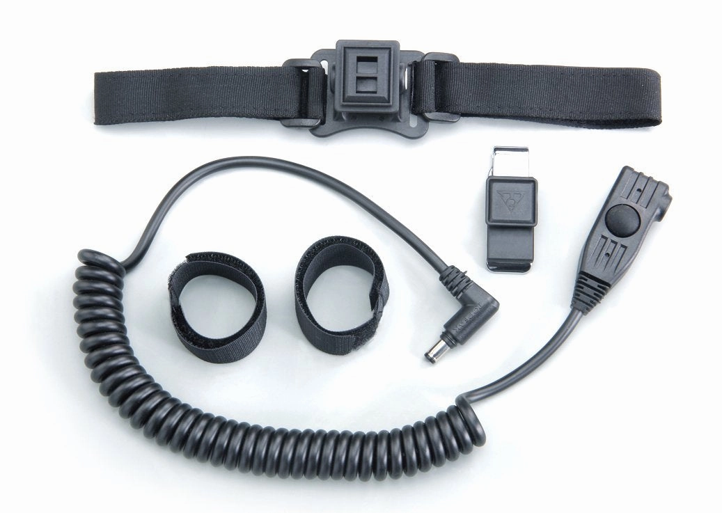 Topeak Moonshine HID/3H and WhiteLite HP 5W Bicycle Light Head Mout Extension Cable, Fixing Strap and Backpack Clip