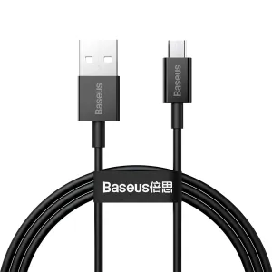 Limited Stock Alert Baseus Superior Micro Usb Fast Charging Data Cable 1M - Black