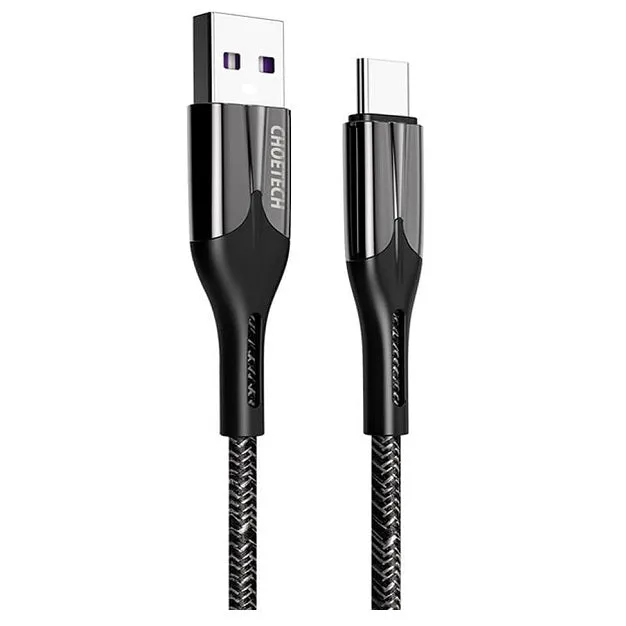 Limited Stock Deals Save Today Event Choetech Ac0013 5A Nylon Braided Usb-A To Type-C Fast Charge Cable 1.2M Black
