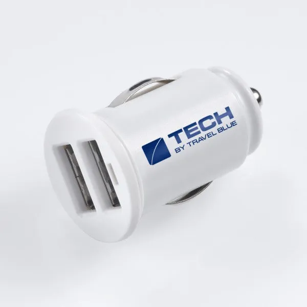 Flash Pick Today Travel Blue Car Charger-2.1 Amps Dual Usb