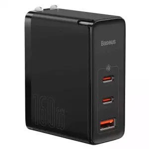 Baseus Gan5 Pro Digital Fast Charger 2C U 160W Cn With Superior Series Fast Charging Data Cable Type-C To Type-C 240W48V/5A1M Black Steal the Deal Now MustHave Steals