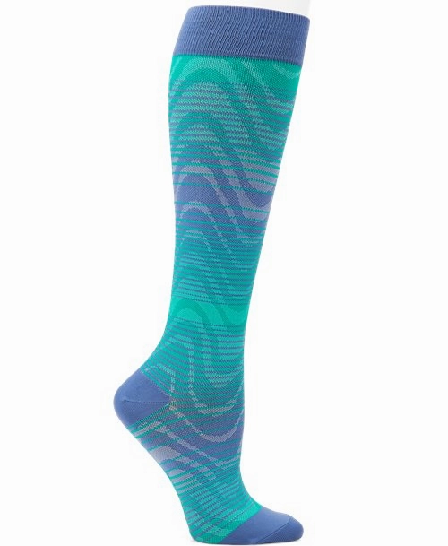 Nurse Mates Compression Sock - Blue Wave Na0037699 Trending Now Discount