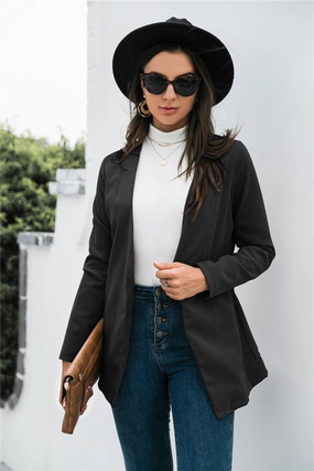 Dont Miss This Offer Perfect Gift Sale Three-Quarter Sleeve Blazer
