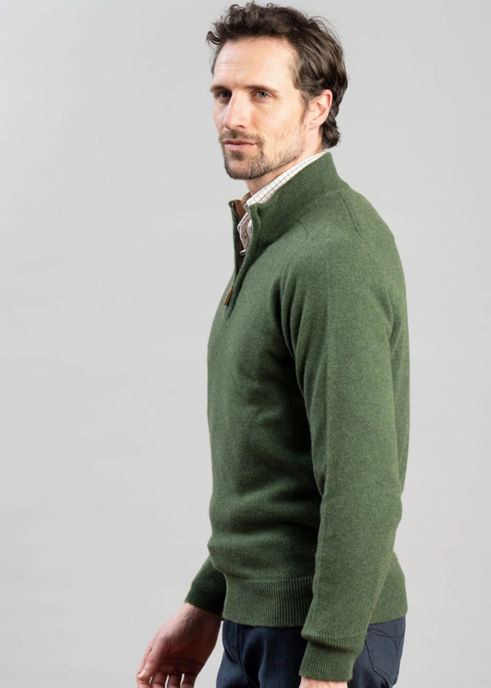 Cashmere 2 Ply Zip Neck Sweater Limited Stock Offer Best Price Today