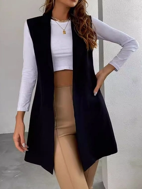 Open Front Longline Vest Coat Hot Deal Alert Dont Wait Save Today