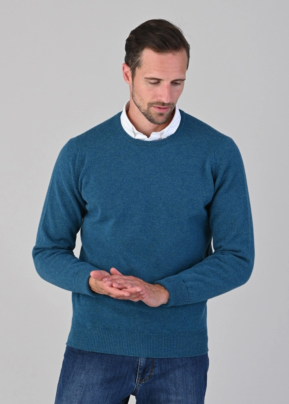 Clearance Event Shop Hot Picks Rob 2 Ply Lambswool Crew Neck