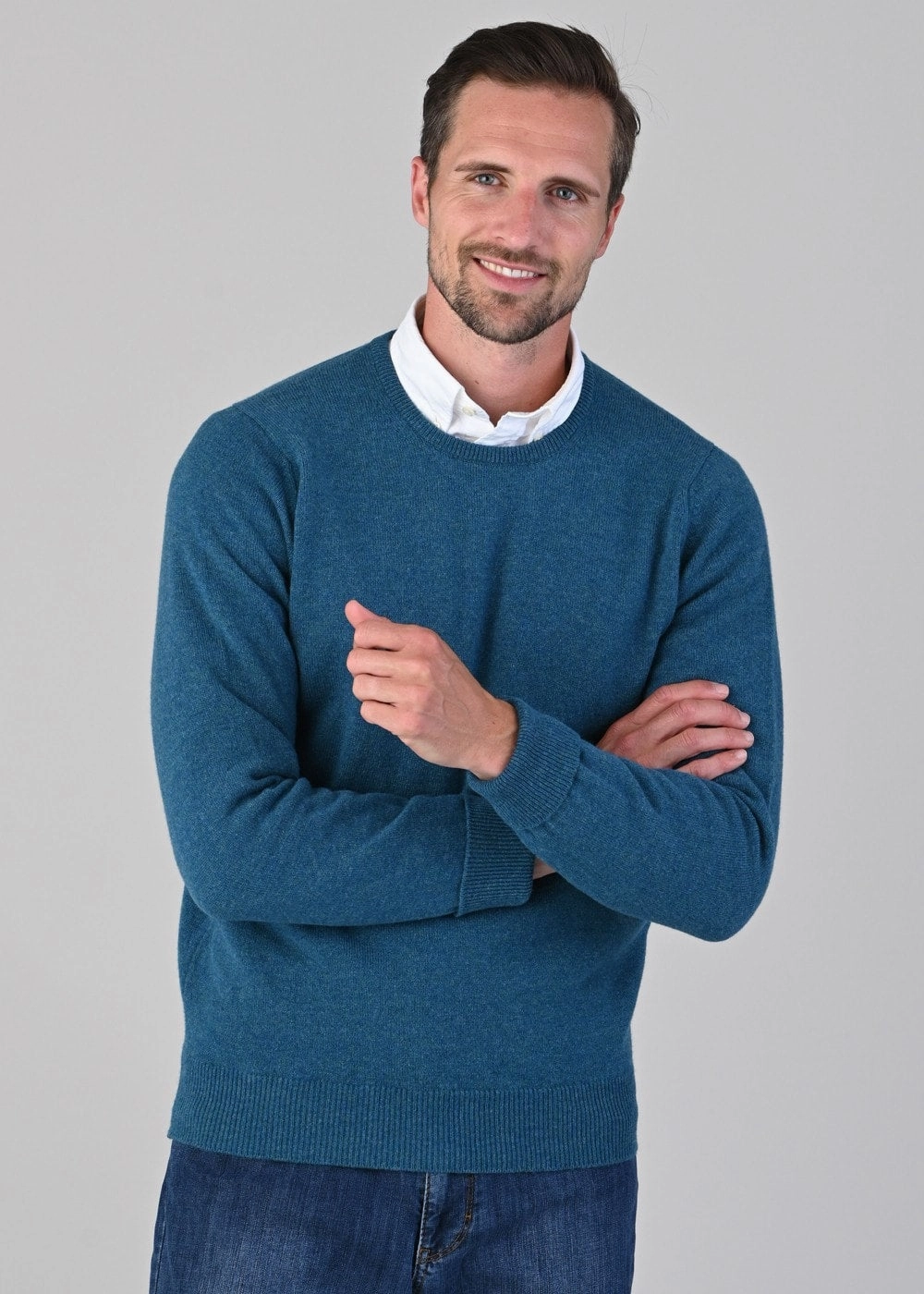 Weekend Flash Offer Rob 2 Ply Lambswool Crew Neck