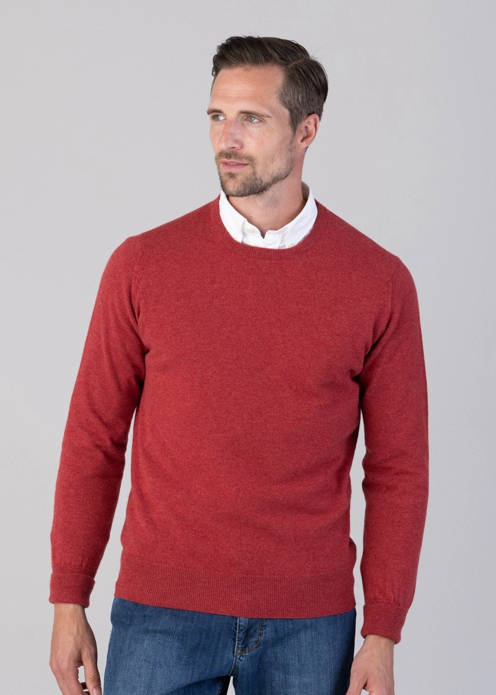 Oxton 1 Ply Cashmere Crew Neck Perfect Gift Offer Big Clearance Event