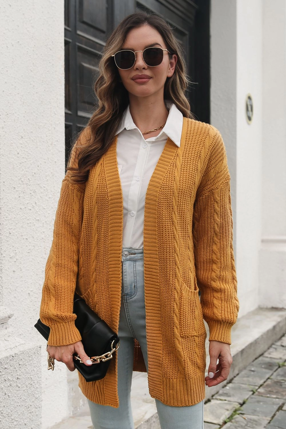 Open Front Longline Cardigan With Pockets Hot Pick of the Day Daily Deal Frenzy