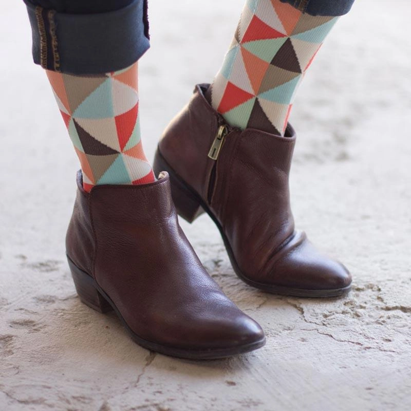 "Coral Of The Story" Nylon Compression Socks By Top & Derby (15-20 Mmhg) - Sale Limited Stock Alert