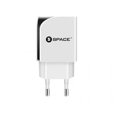 Surprise Discount Today Space Dual Usb Port Wall Charger Wc-110 White - With Ios Cable
