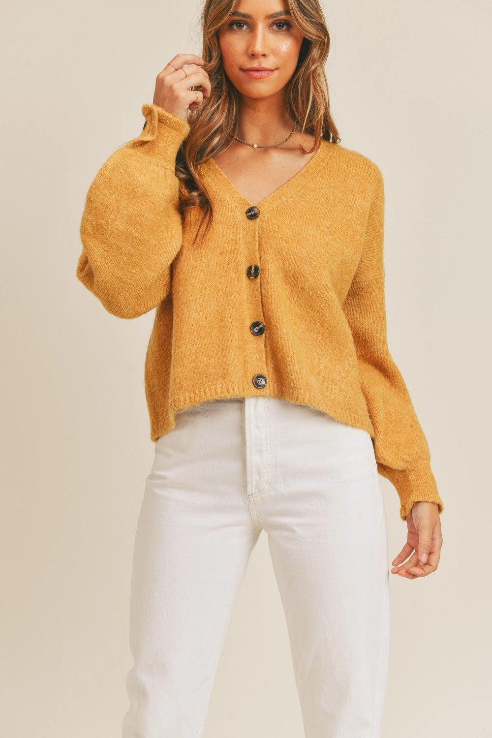 Shop Save Today Mable Long Sleeve Button Down Sweater Cardigan