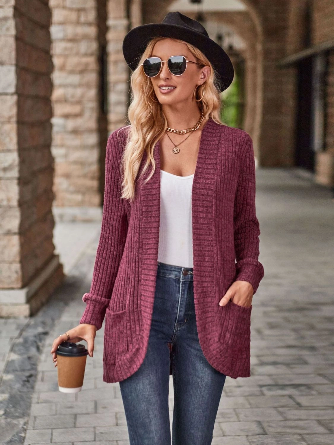 Instant Deal Today Price Slash Today Open Front Cardigan With Pockets