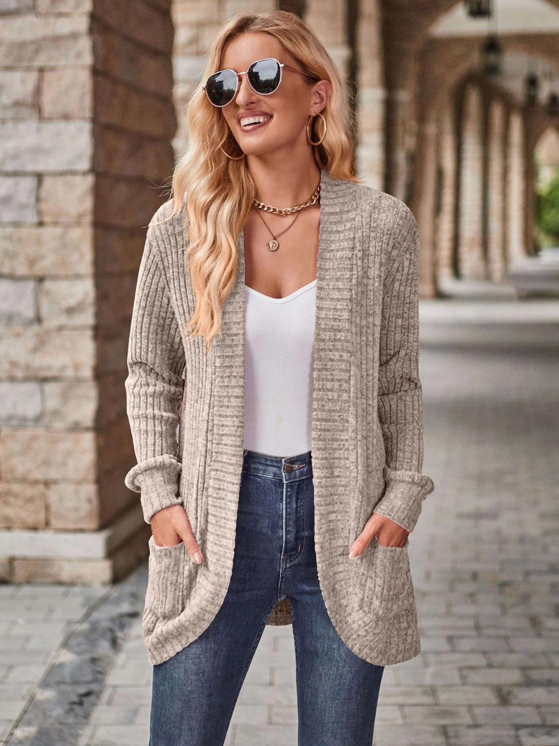 Special Surprise Sale Dont Miss Out Open Front Cardigan With Pockets