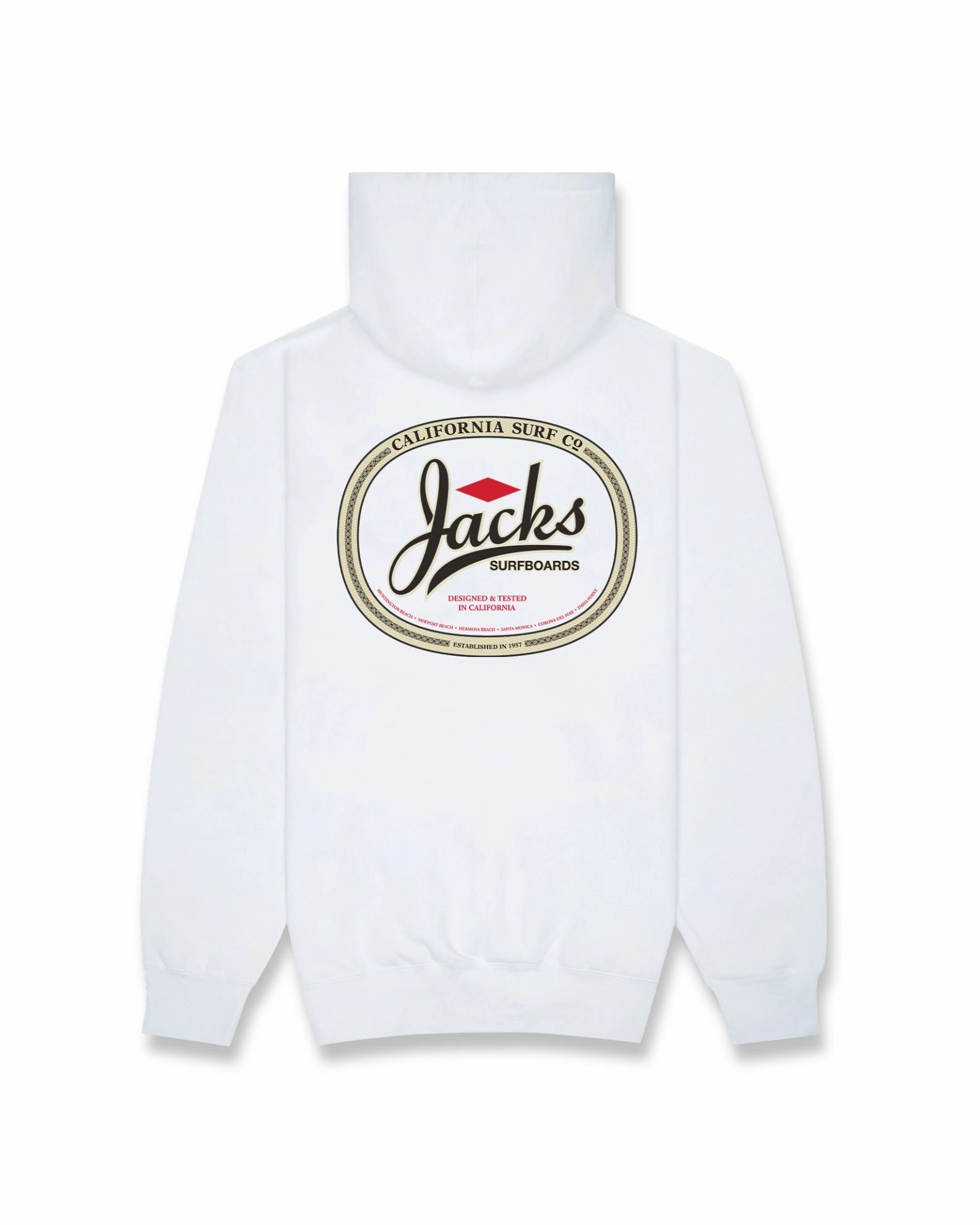 Trenton Classic Pullover Hoodie - White Best Seller Deal