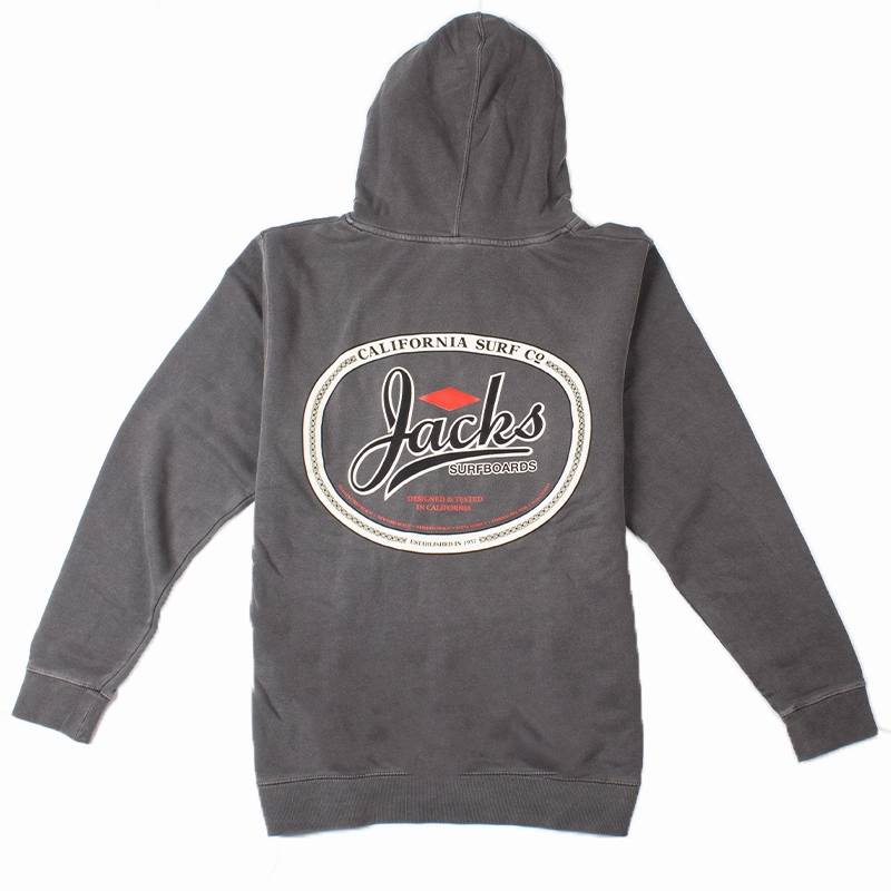 Trenton Pigment Dyed Pullover Hoodie 25' - Black Shop Grab Offer Clearance Sale