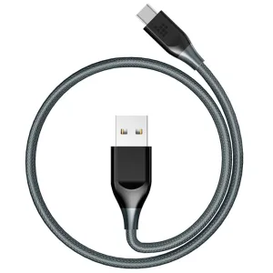 Tronsmart Atc5 Braided Nylon Usb-C To Usb-A Charging & Syncing Cable 3Ft X 1 - Grey Mega Savings Now
