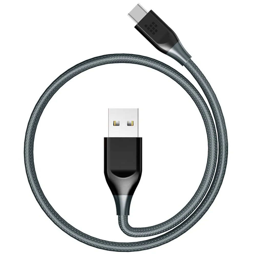 Tronsmart Atc5 Braided Nylon Usb-C To Usb-A Charging & Syncing Cable 3Ft X 1 - Grey Mega Savings Now