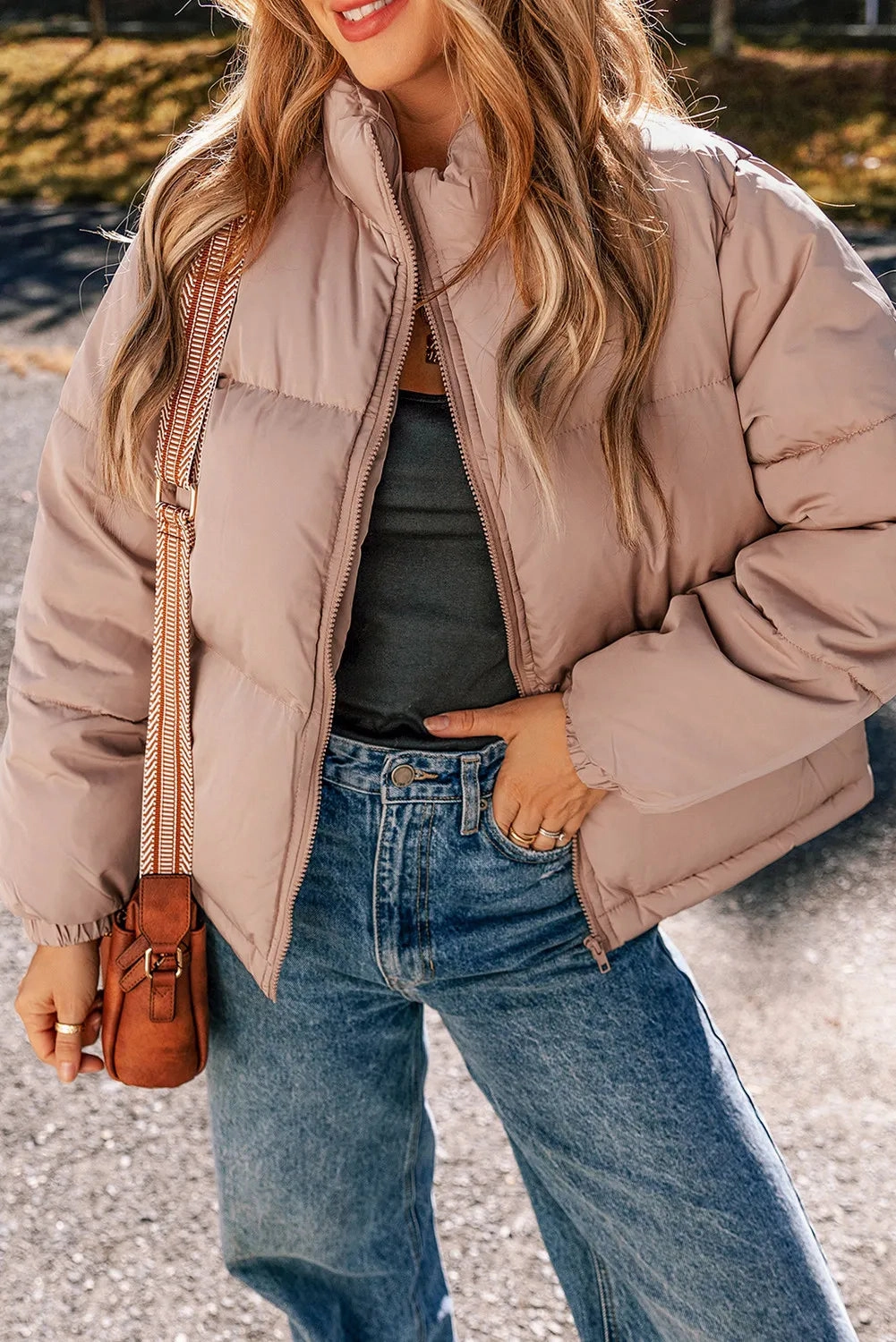 Mega Discount Event Turtleneck Zip Up Long Sleeve Winter Coat