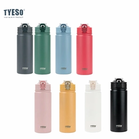 Limited Time Steal Shop the Savings Tyeso Wander Stainless Steel Sports Bottle With Straw 20Oz