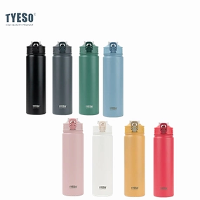 Tyeso Wander Stainless Steel Sports Bottle With Straw 25Oz Flash Deal Today