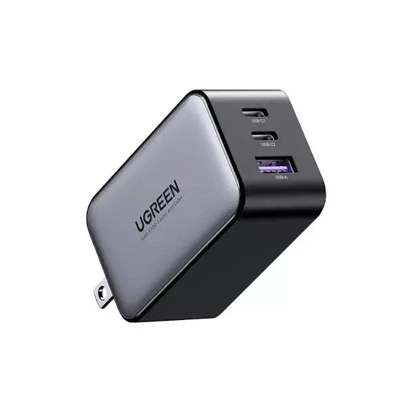 Ugreen 10334 Nexode 65W Usb C Gan 3 Ports Wall Charger Us Plug Black Today Only Hot Pick
