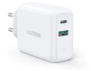 Daily Deal Frenzy GiftWorthy Sale Ugreen 60468 36W Usb A And Type C Charger - White