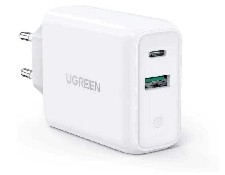 Daily Deal Frenzy GiftWorthy Sale Ugreen 60468 36W Usb A And Type C Charger - White