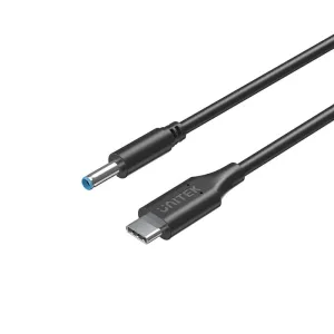 Todays Steal Unitek C14117Bk 65W Usb C To Dc Charging Cable Dc Jack 4.5 X 3.0 Mm For Hp Laptops 1.8M