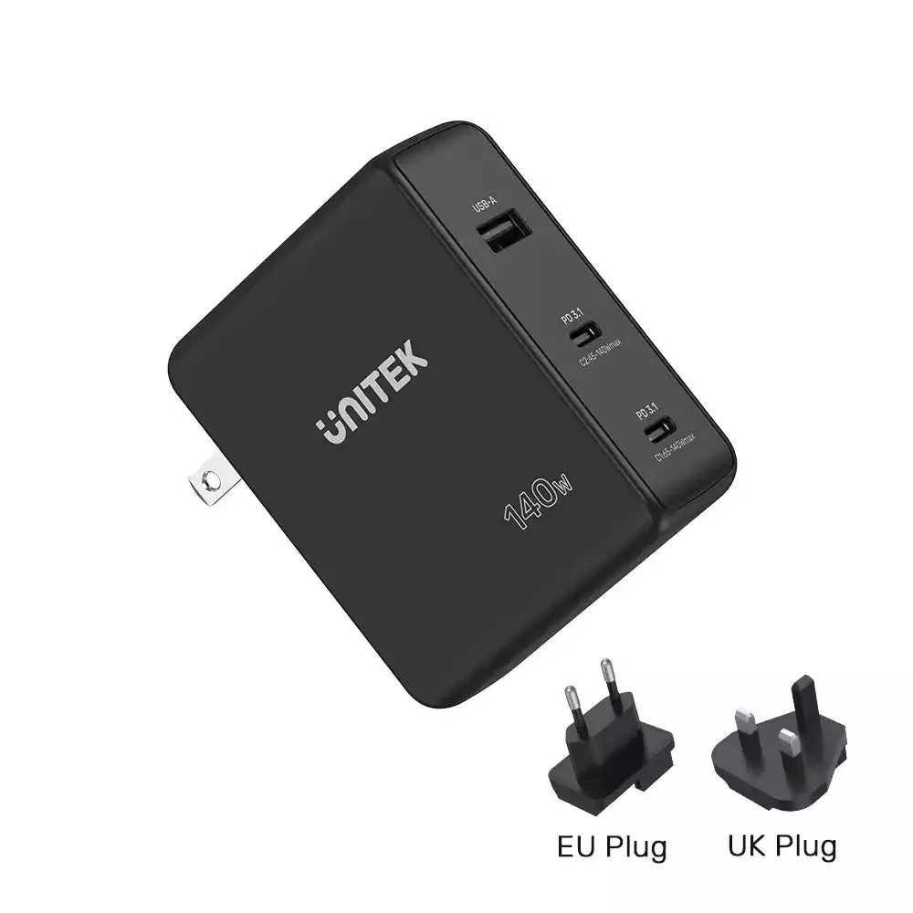 Today Only Savings Unitek P1115A 140W Pd 3.1 Gan Wall Charger