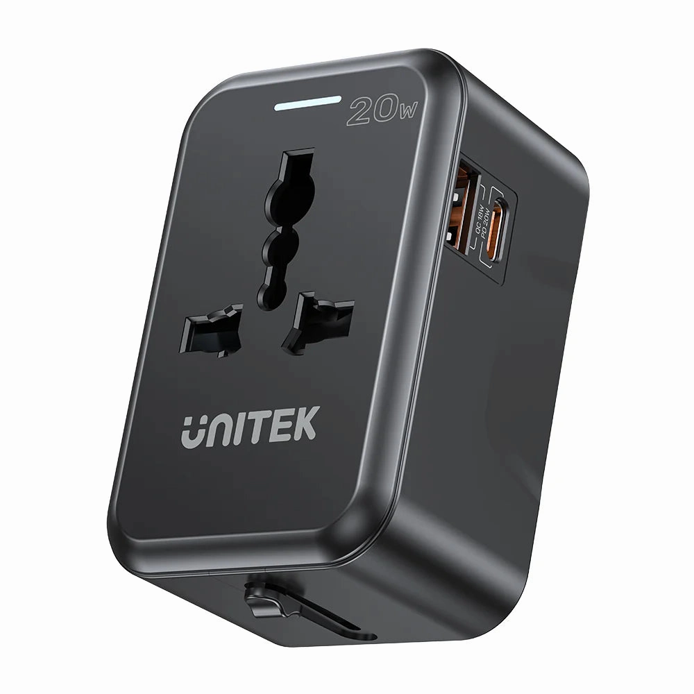 Unitek P1120Abk01 20W Universal Travel Adapter Surprise Discount Today