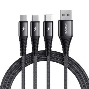 MustHave Clearance Special Occasion Discount Joyroom S-1230G4 3 In 1 Charging Cable Lightning Type-C Micro 1.2M Black