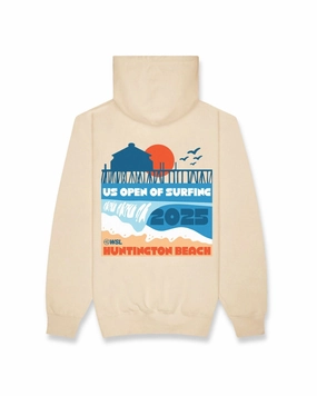 Deal of the Day Us Open 2025 Barrel City Pullover Hoodie - Sand