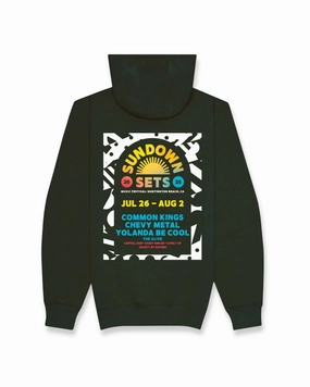Shop Hot Deals Us Open 2025 Sundown Sets Pullover Hoodie - Green
